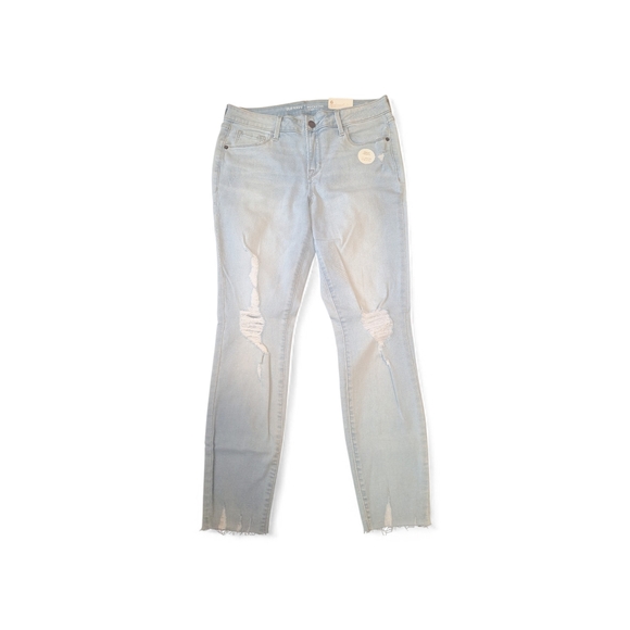 Old Navy Denim - Old Navy Light Blue Distressed Skinny Jeans
